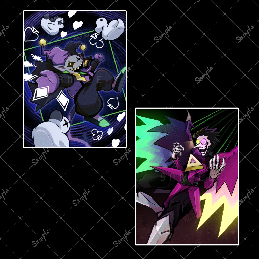 【sold-out】UNDERTALE&DELTARUNE イラストカード5種セット