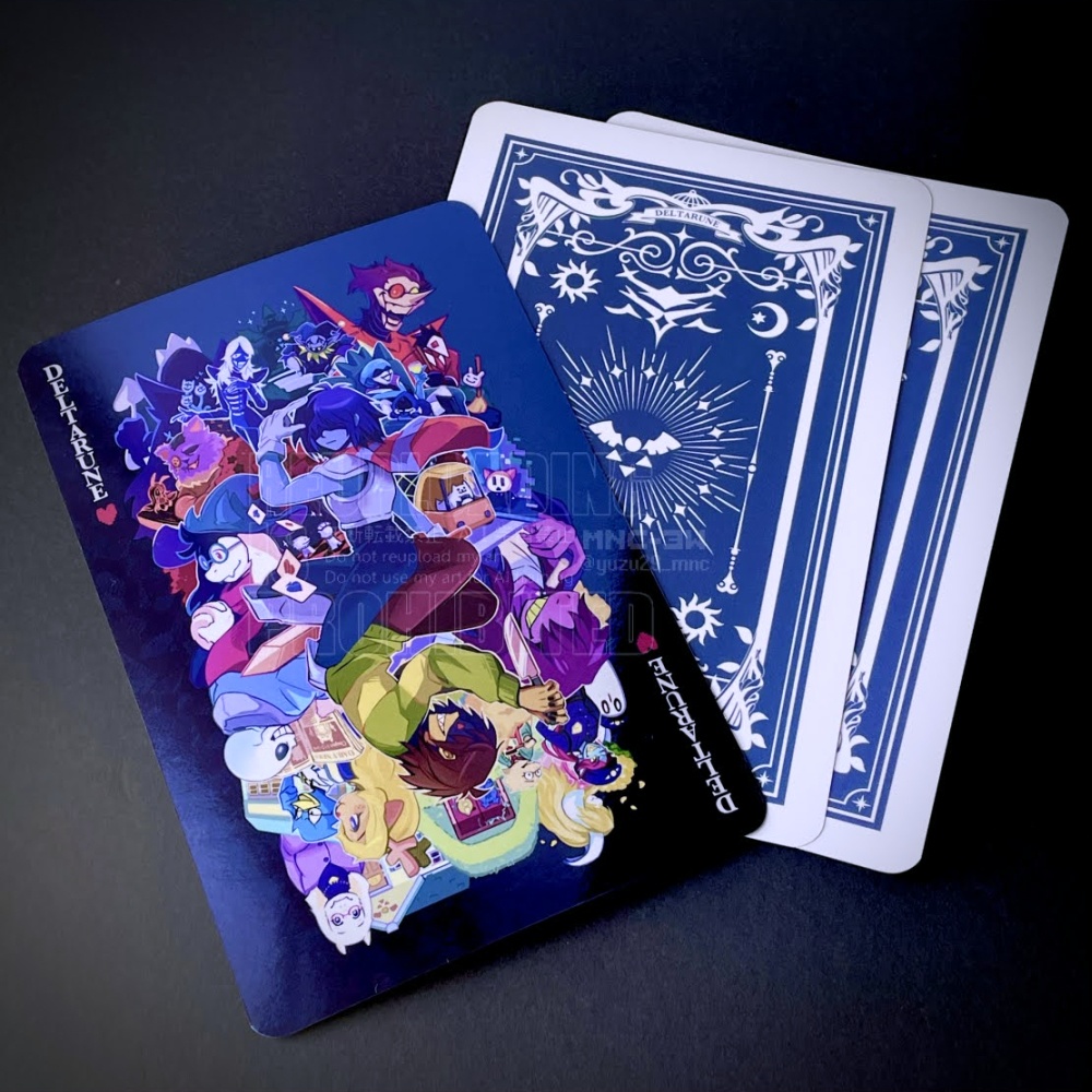 【通販お休み中】DELTARUNEトランプ風デザインイラストカード