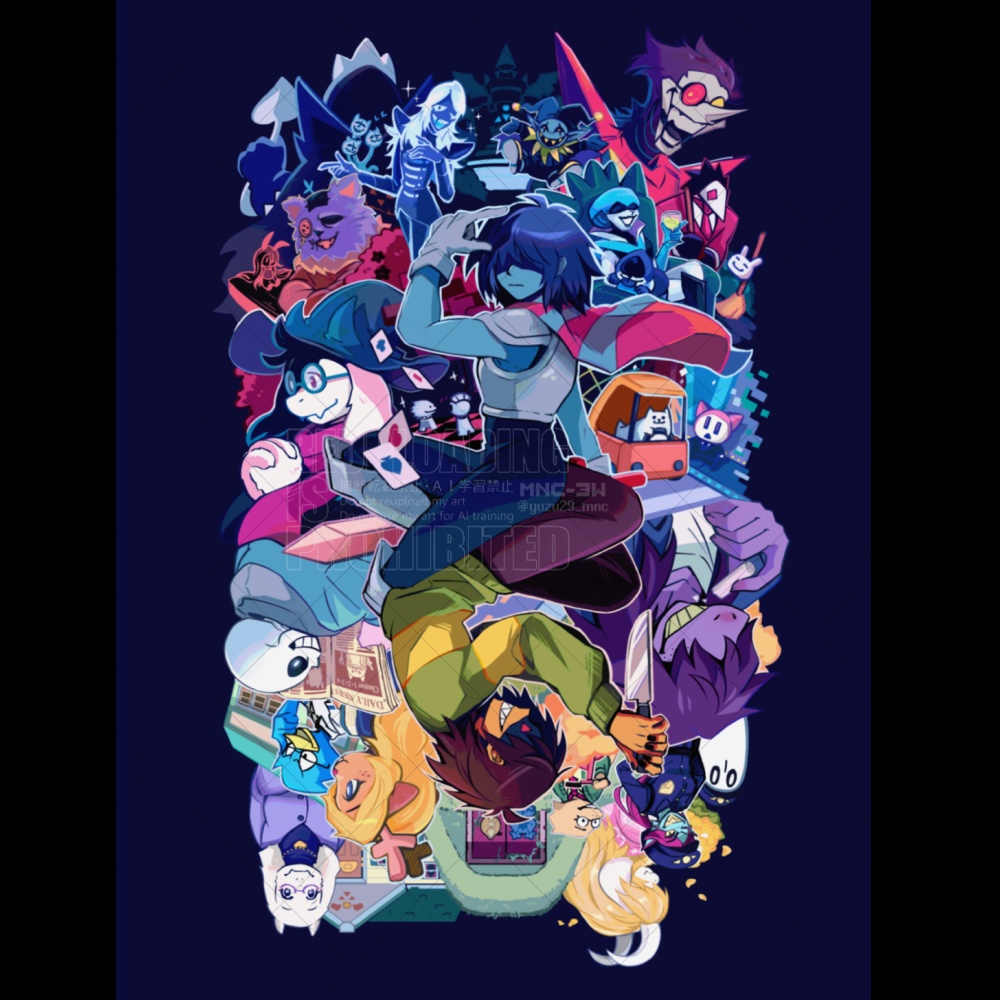 【通販お休み中】DELTARUNEトランプ風デザインイラストカード