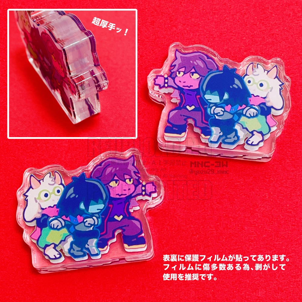 【5/16〜通販】TV WORLD!自立型の厚手ミニアクリルスタンド