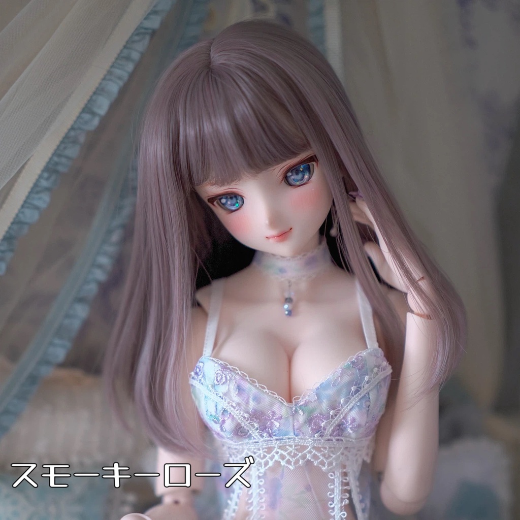 【Mint Star】ワンカールミディアム ドール用ウィッグ 9インチ