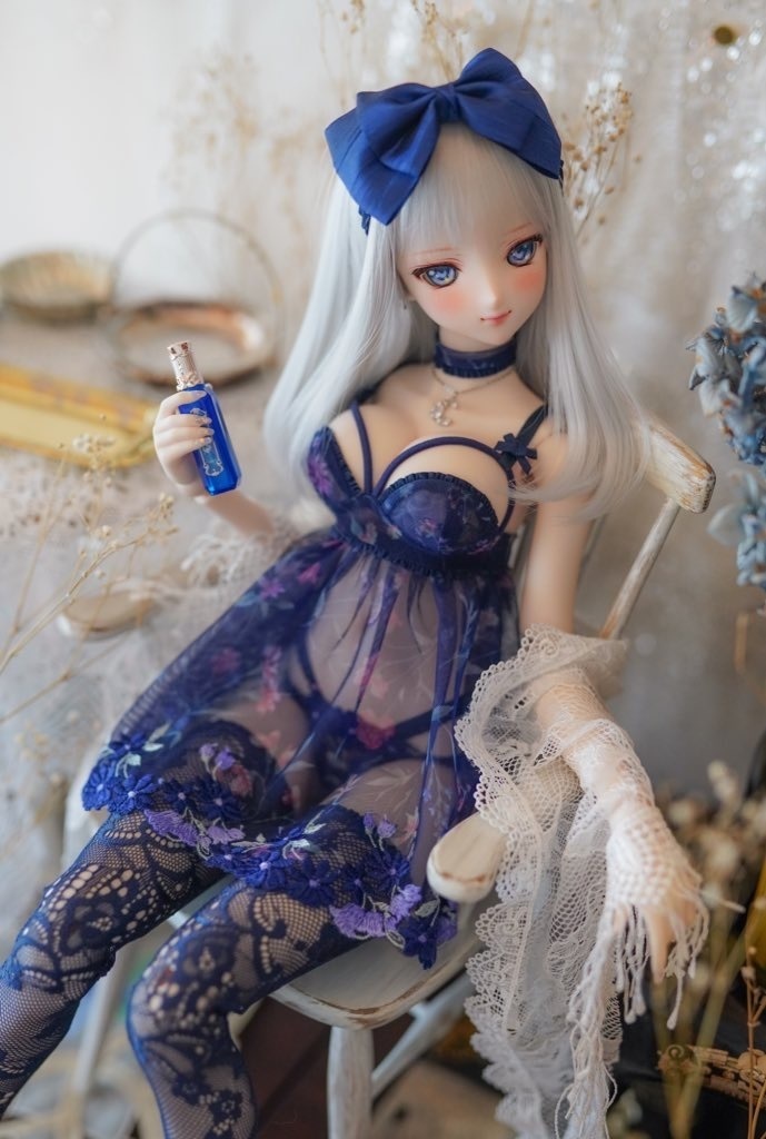 【Mint Star】ワンカールミディアム ドール用ウィッグ 9インチ