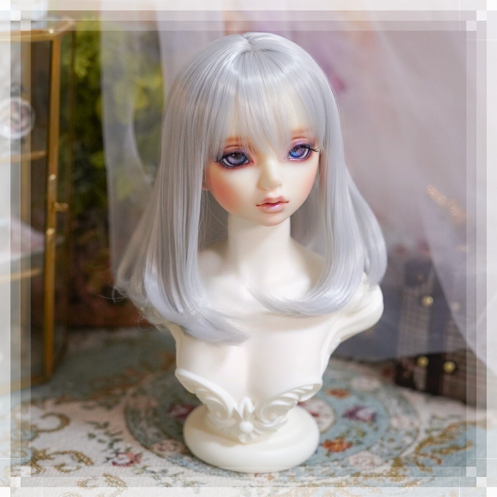 【Mint Star】ワンカールミディアム ドール用ウィッグ 9インチ