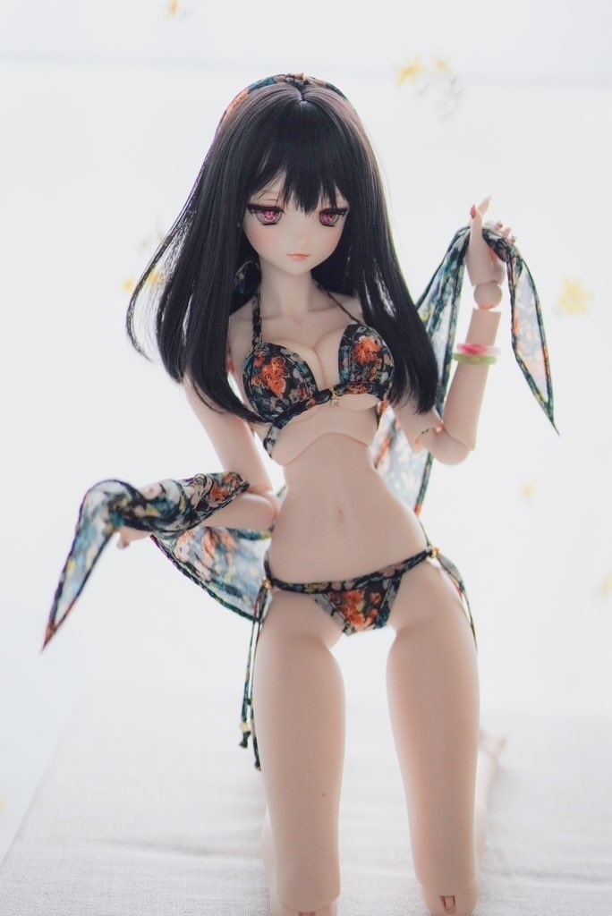 【Mint Star】ワンカールミディアム ドール用ウィッグ 9インチ