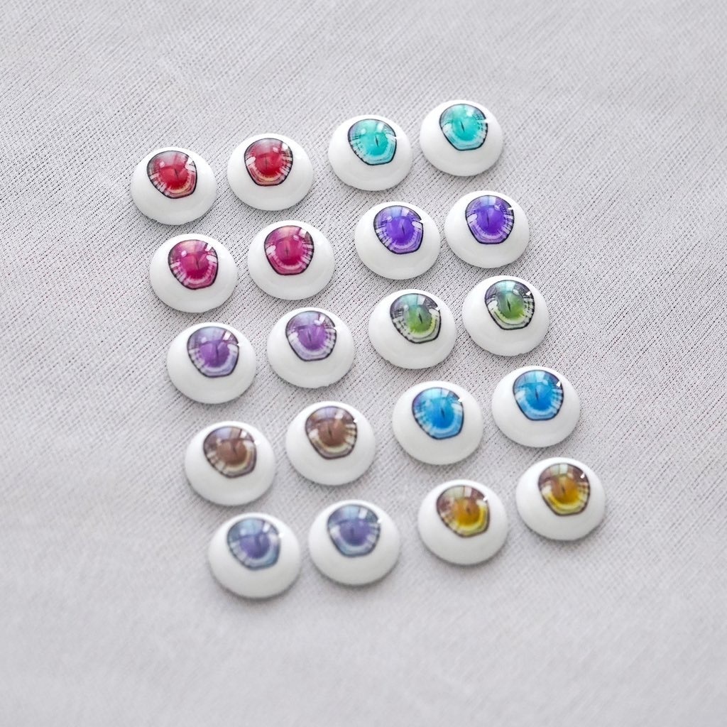 【Mint Star】オリジナルデカールアイ 15mm Type:BASIC-B