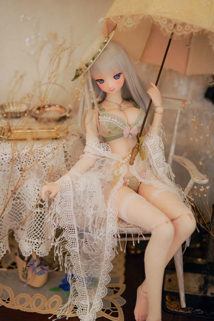 【Mint Star】フリンジレースショール