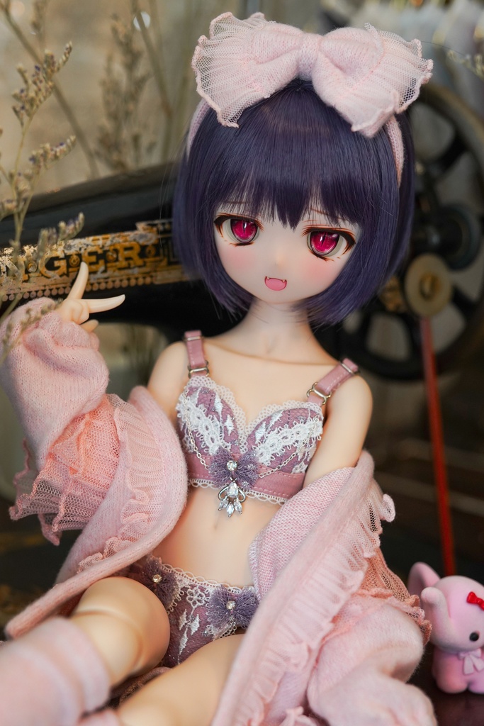 【Mint Star】丸みショートボブ ドール用ウィッグ 9インチ