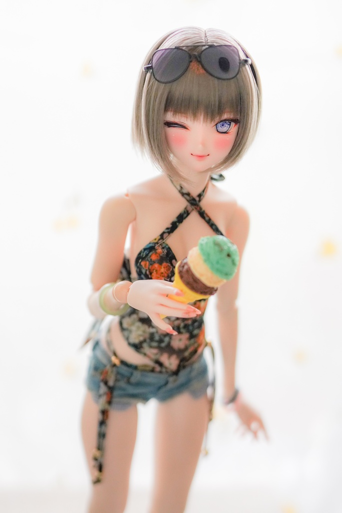 【Mint Star】丸みショートボブ ドール用ウィッグ 9インチ