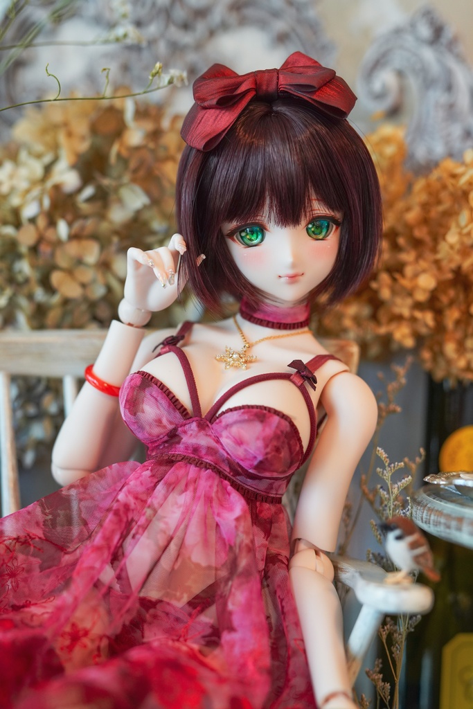 【Mint Star】丸みショートボブ ドール用ウィッグ 9インチ