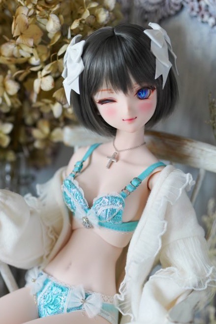 【Mint Star】丸みショートボブ ドール用ウィッグ 9インチ