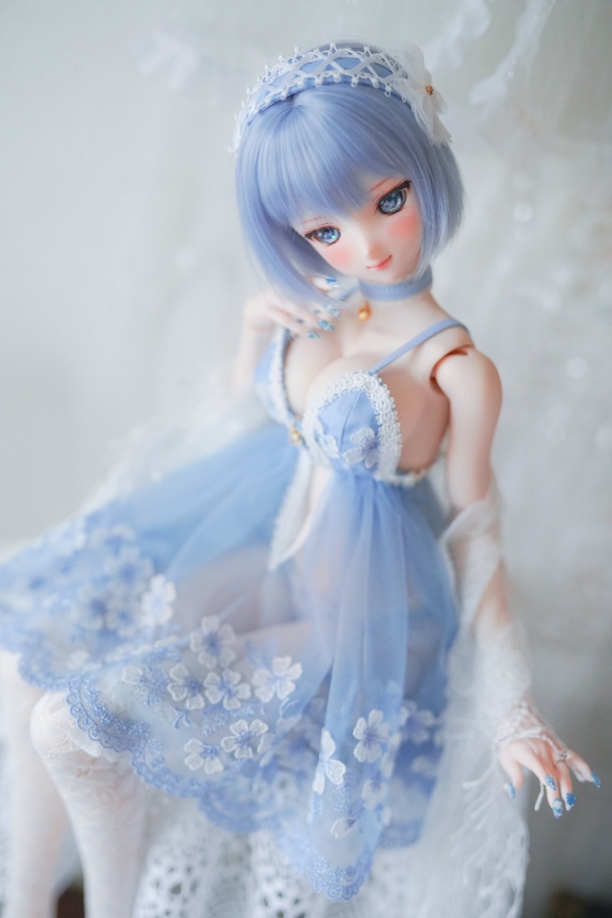 【Mint Star】丸みショートボブ ドール用ウィッグ 9インチ