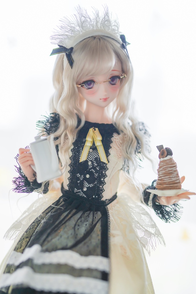 【Mint Star】ロマンチックウェーブ 8〜9インチ モヘアウィッグ