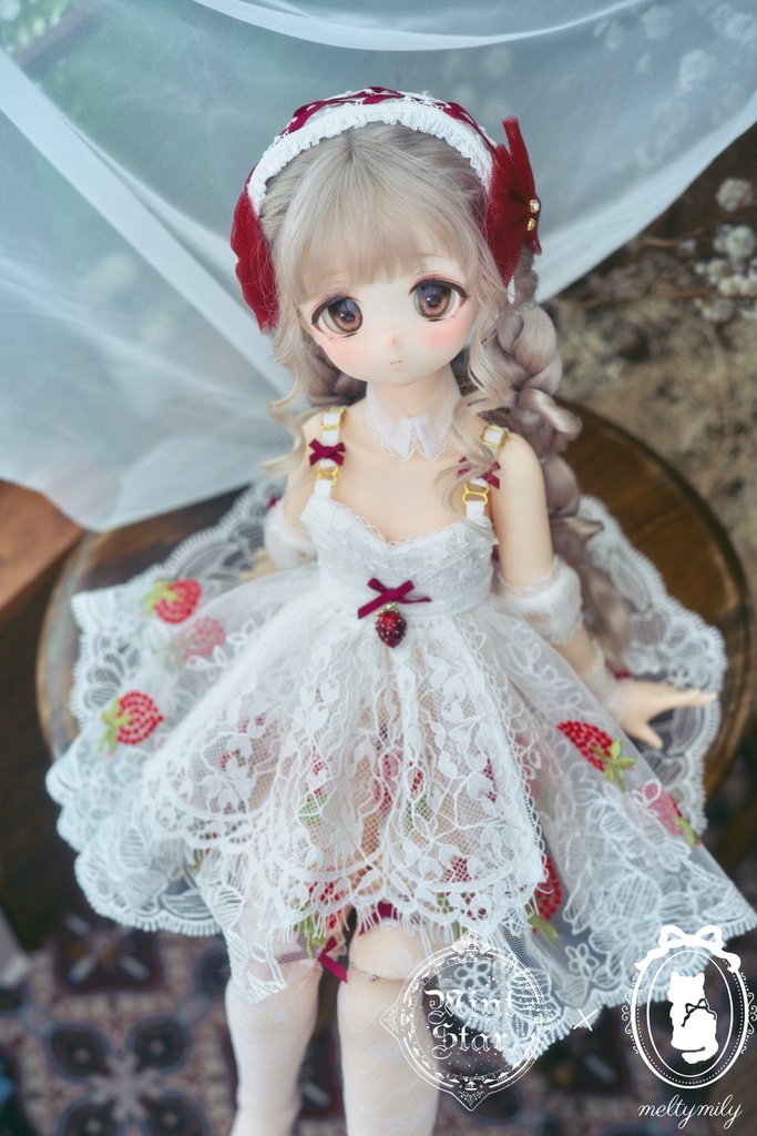 【Mint Star × melty mily】ショートケーキベビードールセット