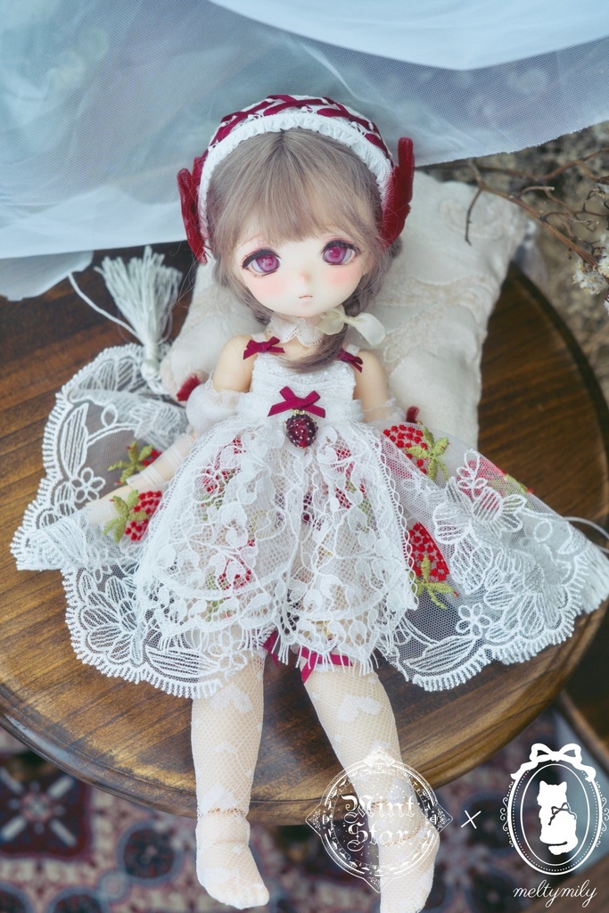 【Mint Star × melty mily】ショートケーキベビードールセット