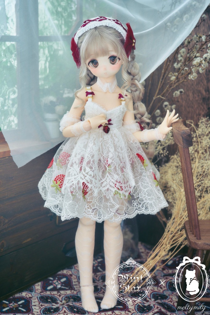 【Mint Star × melty mily】ショートケーキベビードールセット