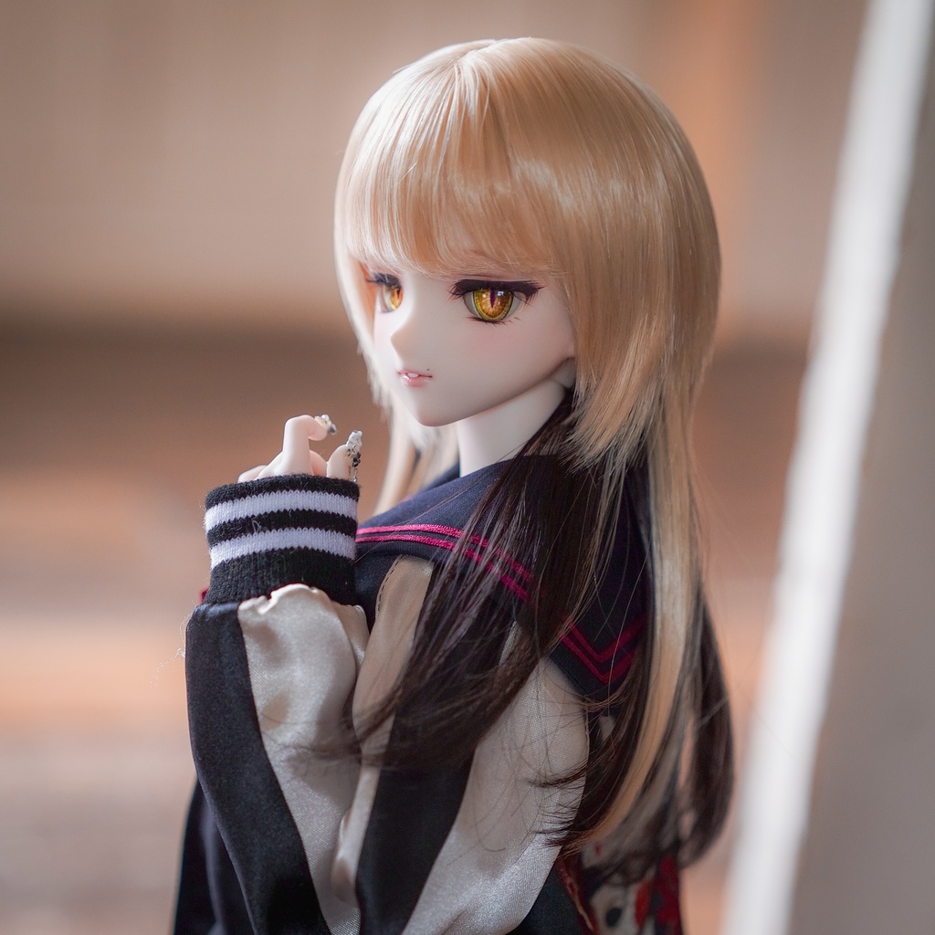 【Mint Star】インナーウルフ ドール用ウィッグ 9インチ