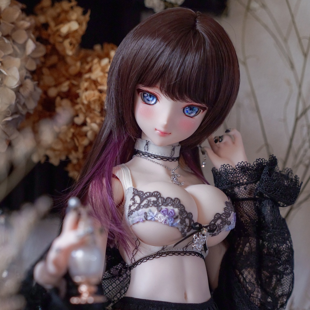 【Mint Star】インナーウルフ ドール用ウィッグ 9インチ