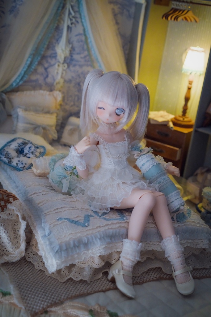 【cloris】1/4ドール用ベッドルームトランクセット フレンチブルー ver.