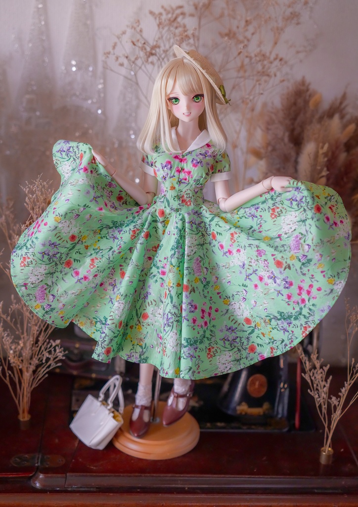 【Mint Star】720°サーキュラーワンピースセット