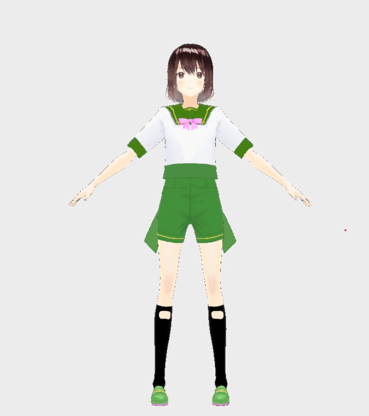 ずんだもんの制服っぽい服