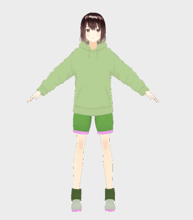 ずんだもんっぽいパーカー