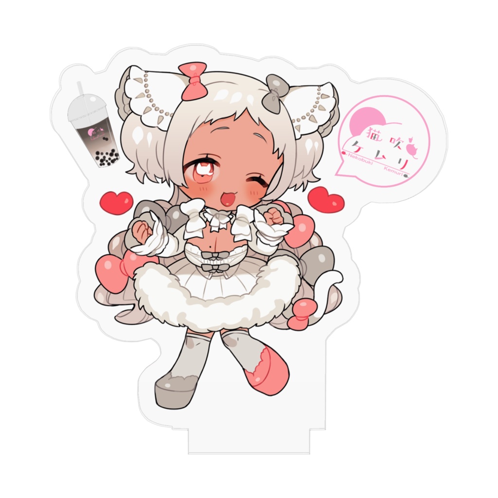 猫吹ケムリのアクリルフィギュア☁SDケムリ☁