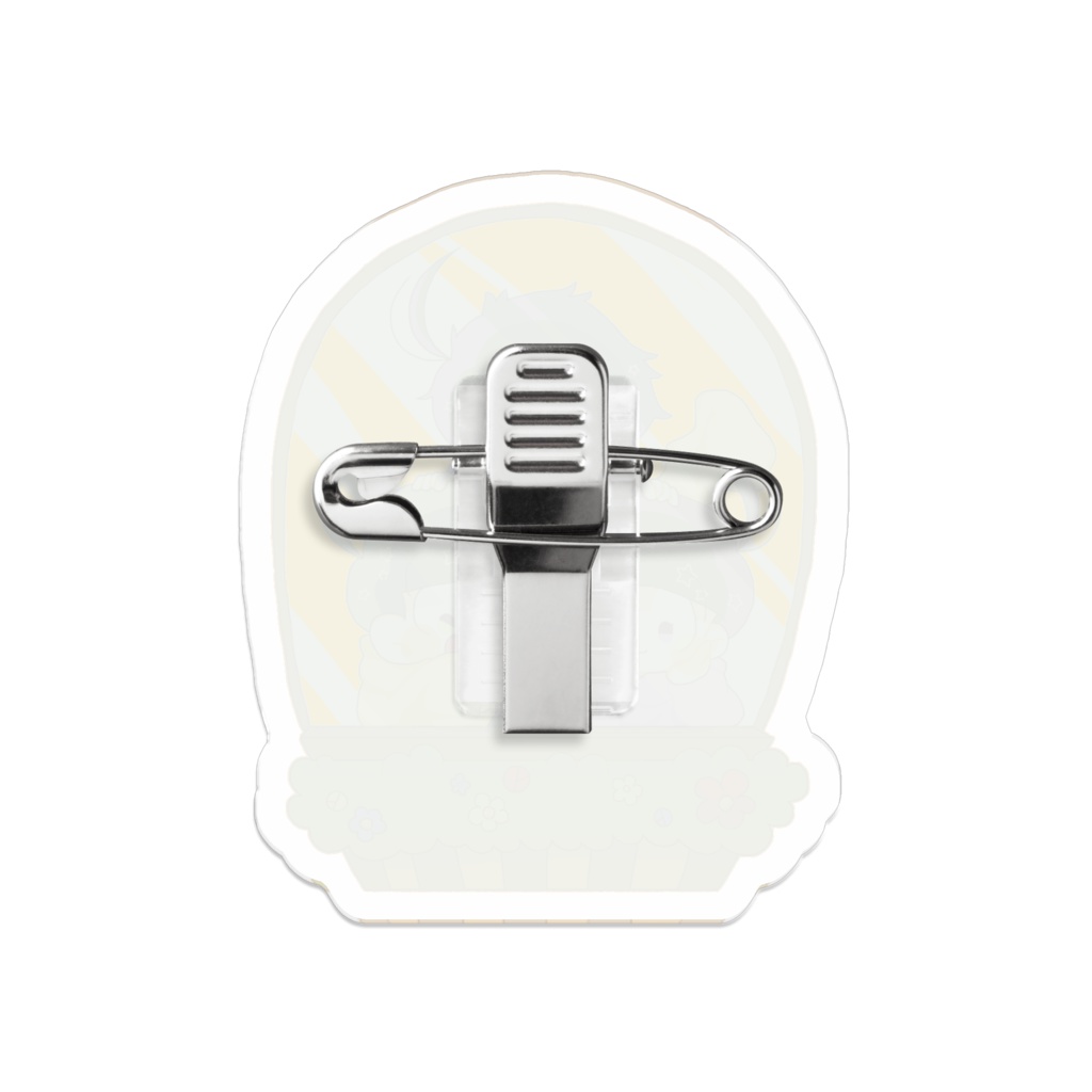 窓から弟松アクリルバッチ