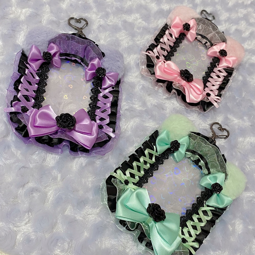 B8 トレカケースデコ ゴシック猫耳メイド