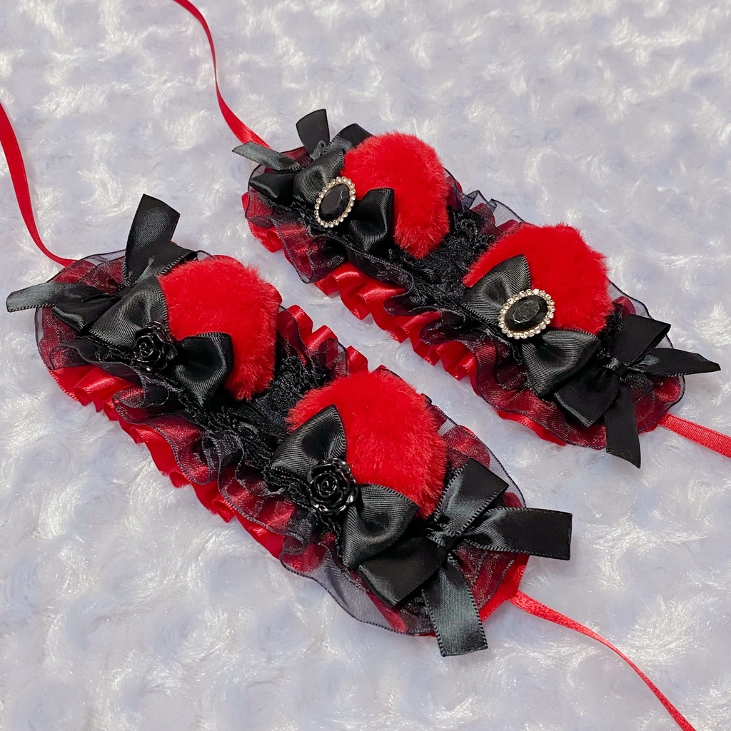 ゴシック猫耳ヘッドドレス