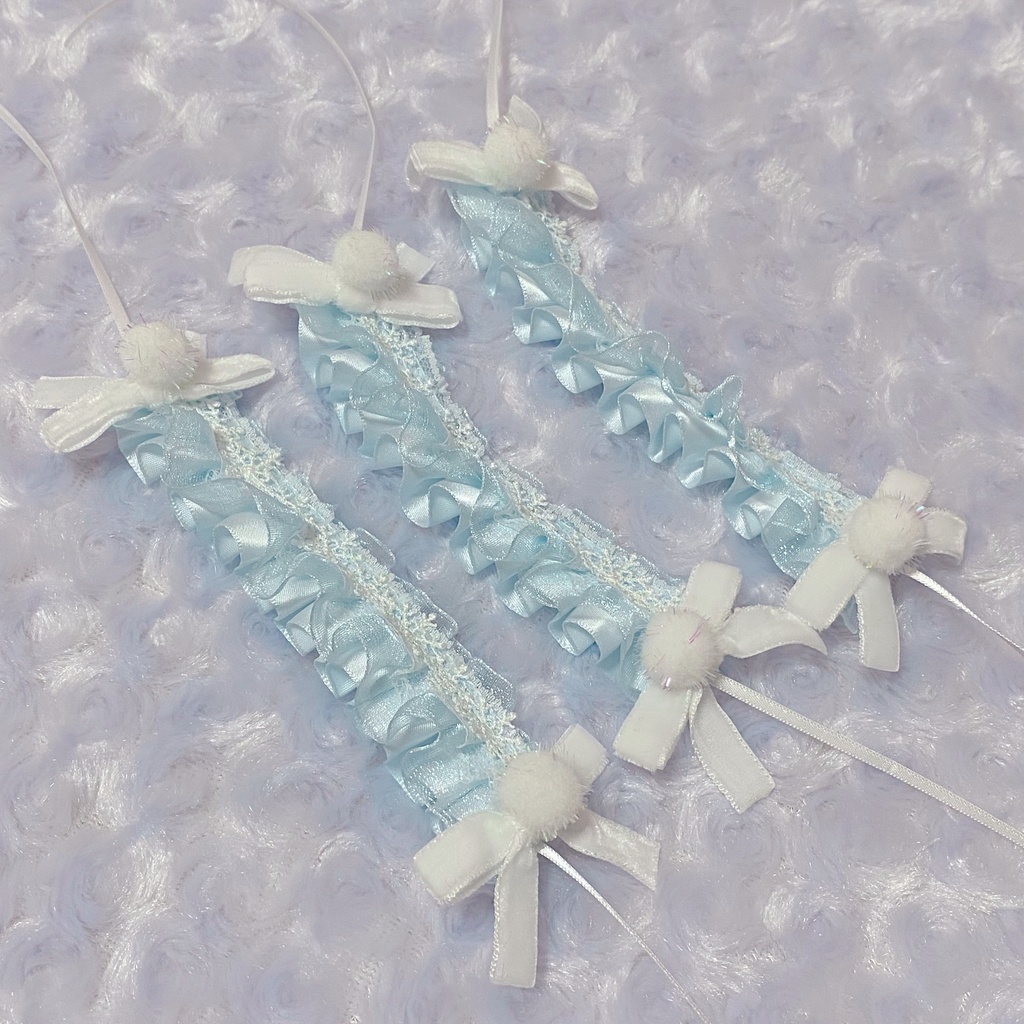 ボンネット風 雪の結晶ヘッドドレス