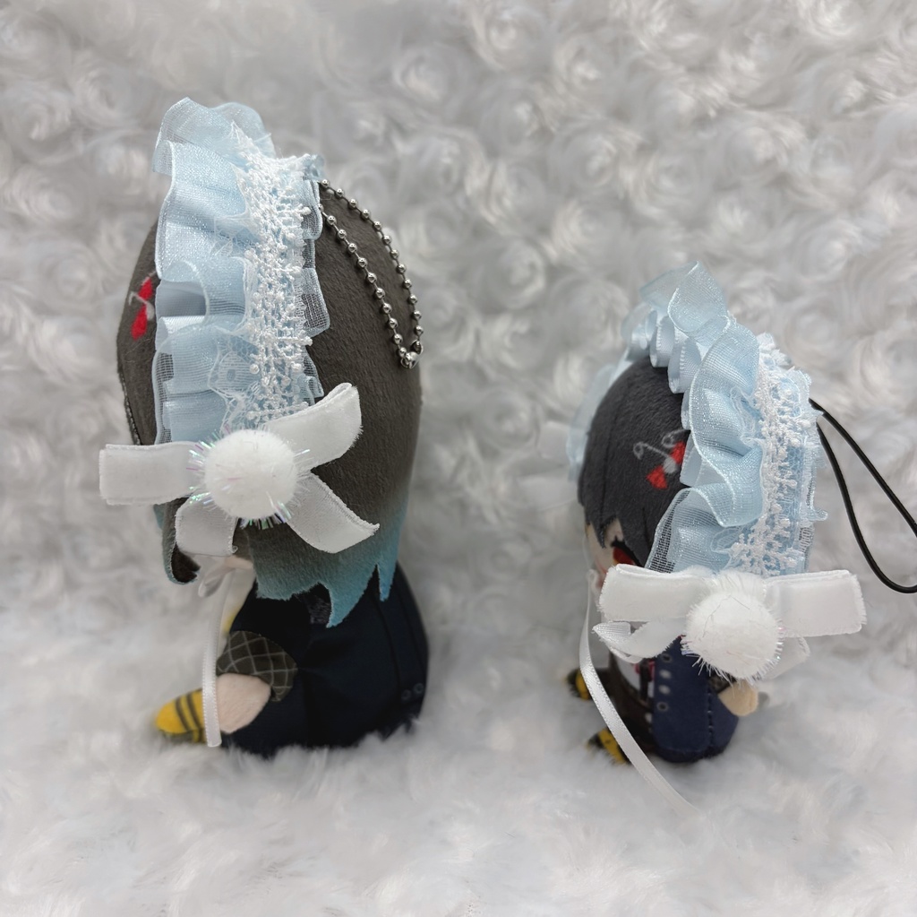 ボンネット風 雪の結晶ヘッドドレス