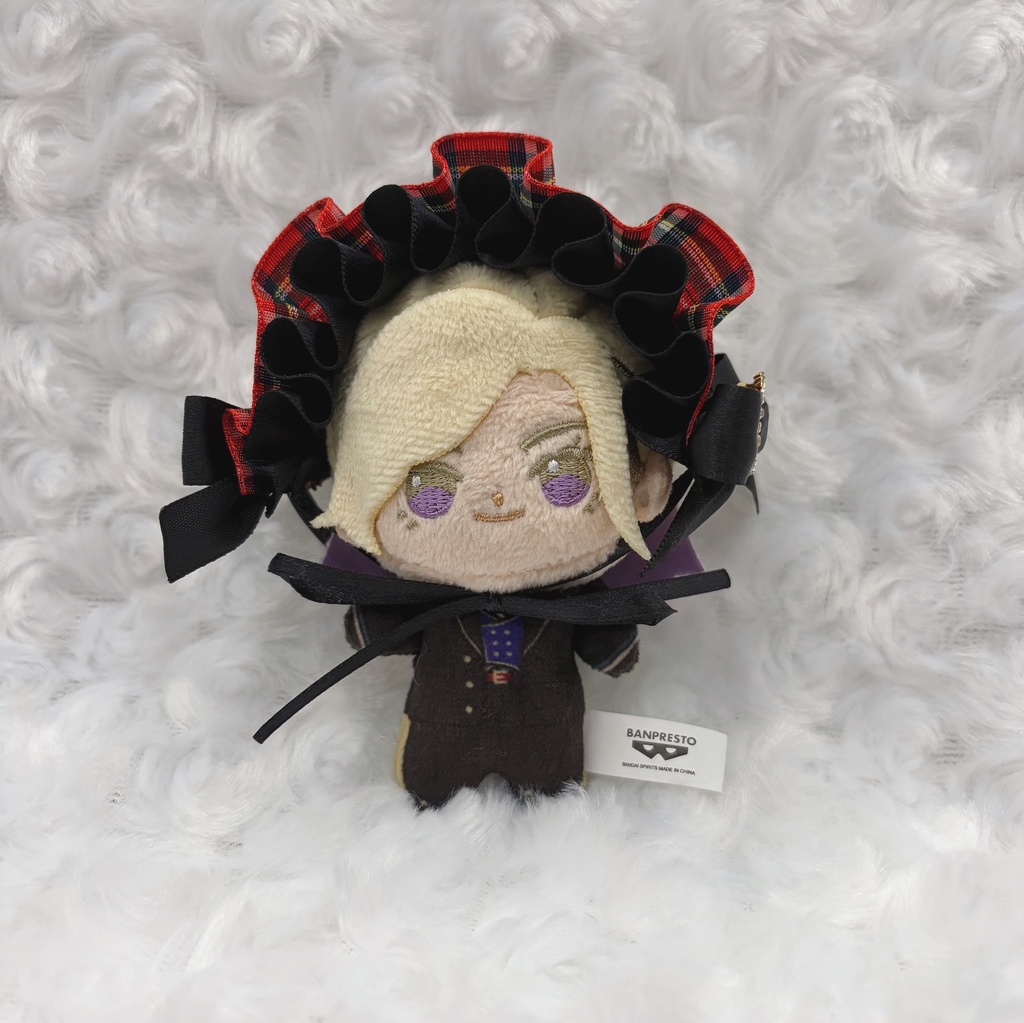 ボンネット風 タータンチェックヘッドドレス