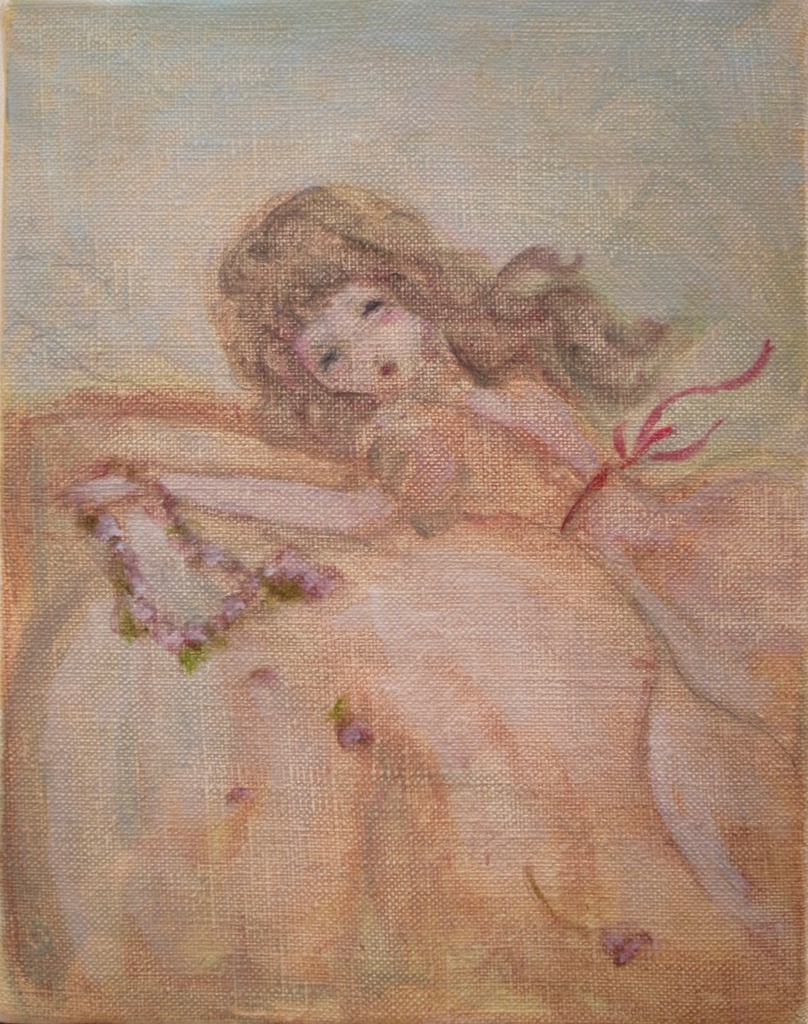 Europe, oil on canvas, original artwork