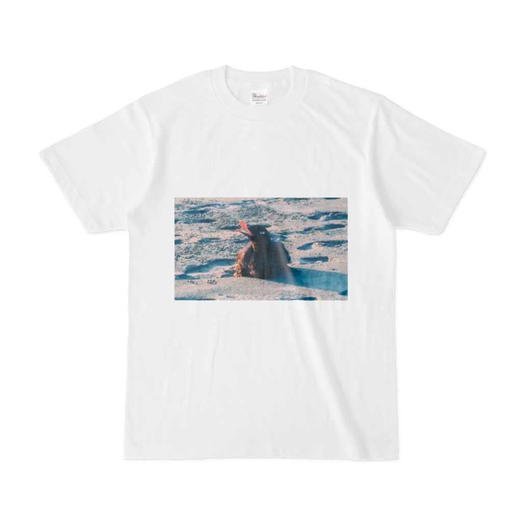 三白眼のカモのTシャツ