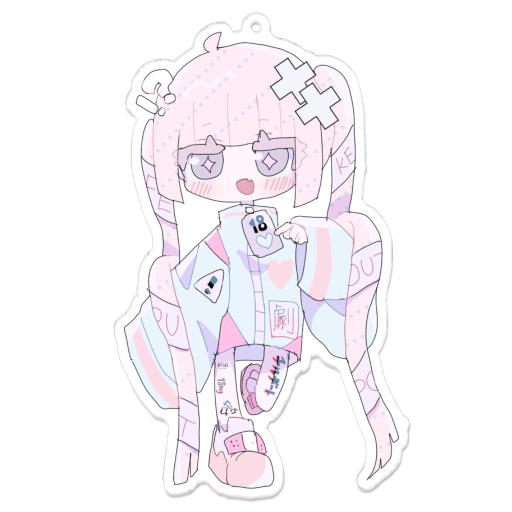 ✖︎めでぃが~る✖︎おおきめアクリルキーホルダー