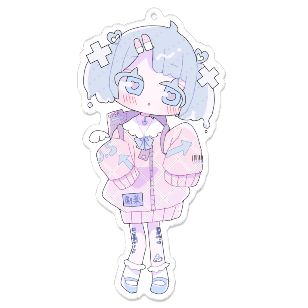 ✖︎めでぃが~る✖︎おおきめアクリルキーホルダー