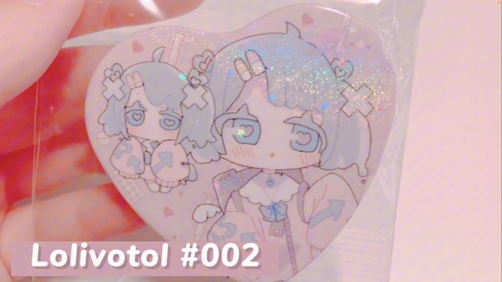 ✖︎めでぃが~る✖︎♡型きらきら缶バッジ