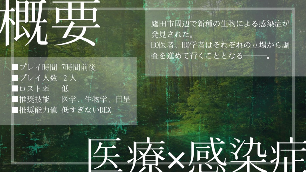 【CoCシナリオ】宿り虫の道連れ 《 SPLL:E191262 》