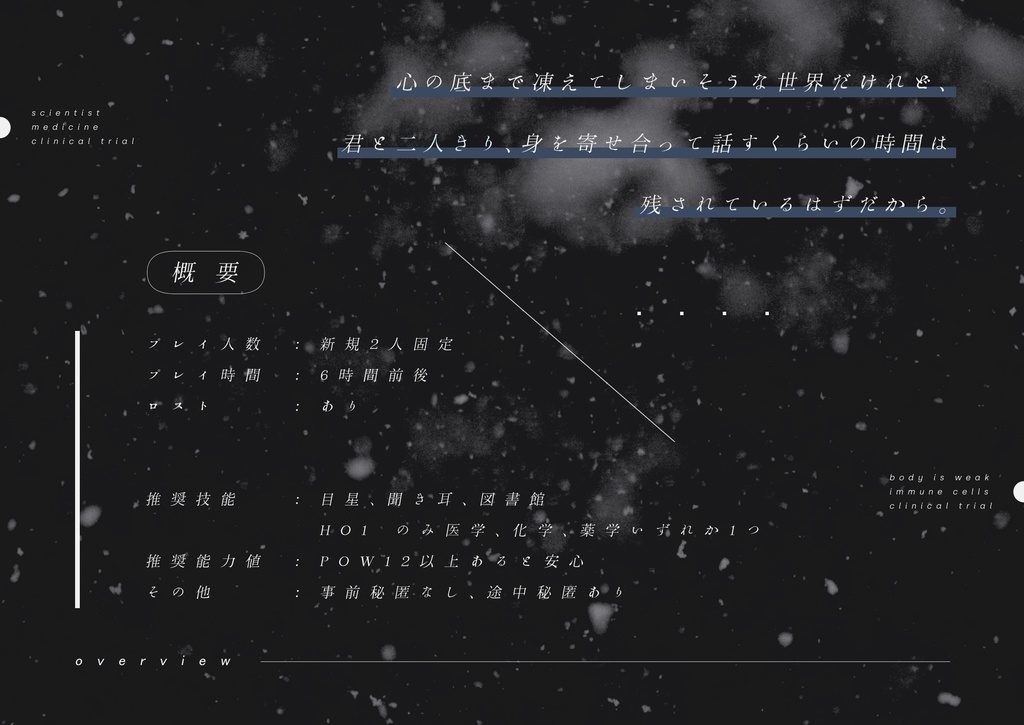 【CoCシナリオ】「その祈りに天使の静謐を」SPLL:E189611