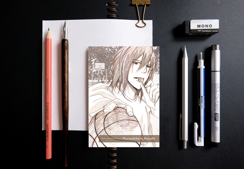 黒子のバスケ スケッチ風 ポストカード