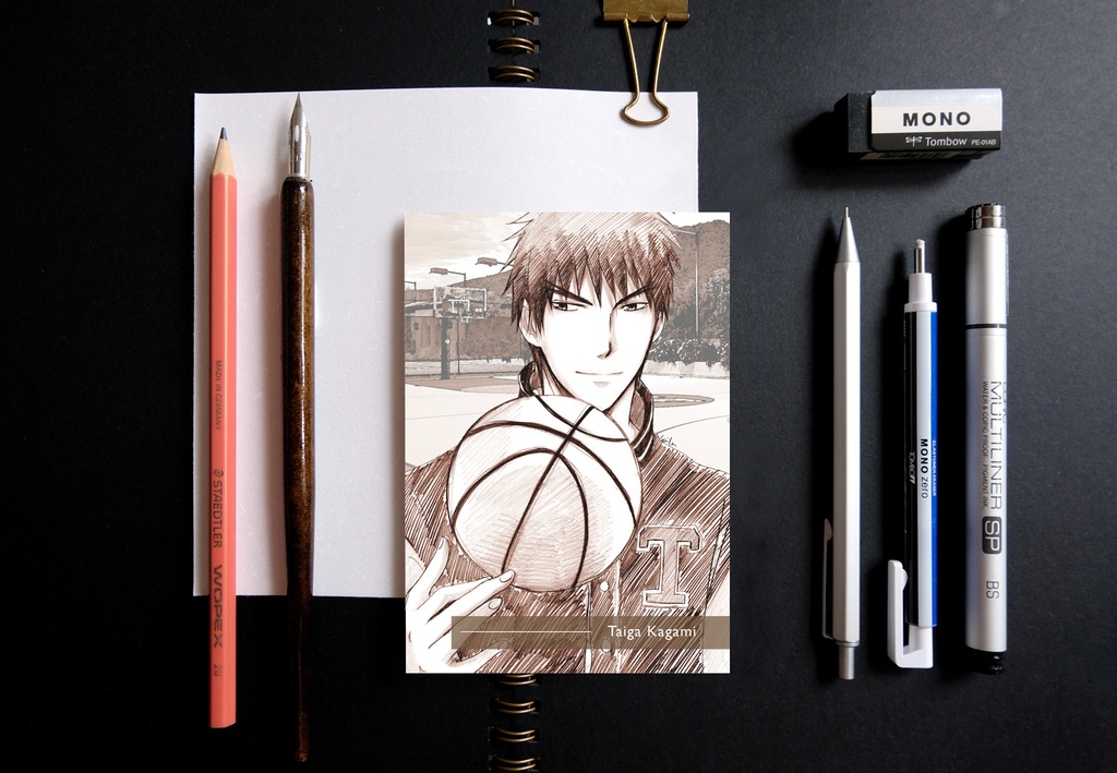 黒子のバスケ スケッチ風 ポストカード