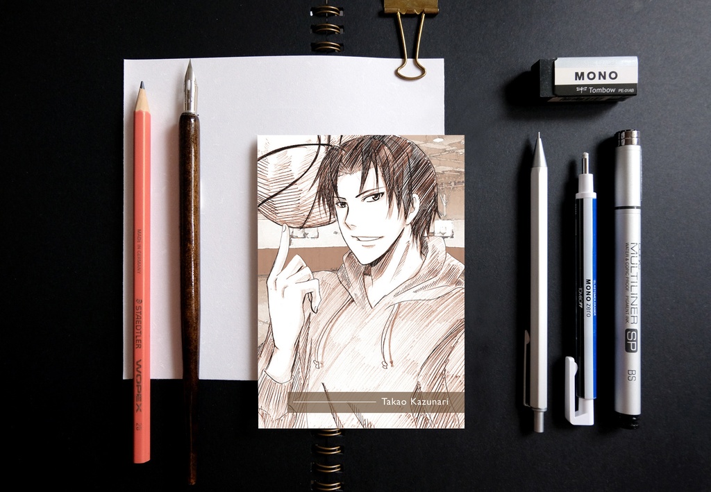 黒子のバスケ スケッチ風 ポストカード