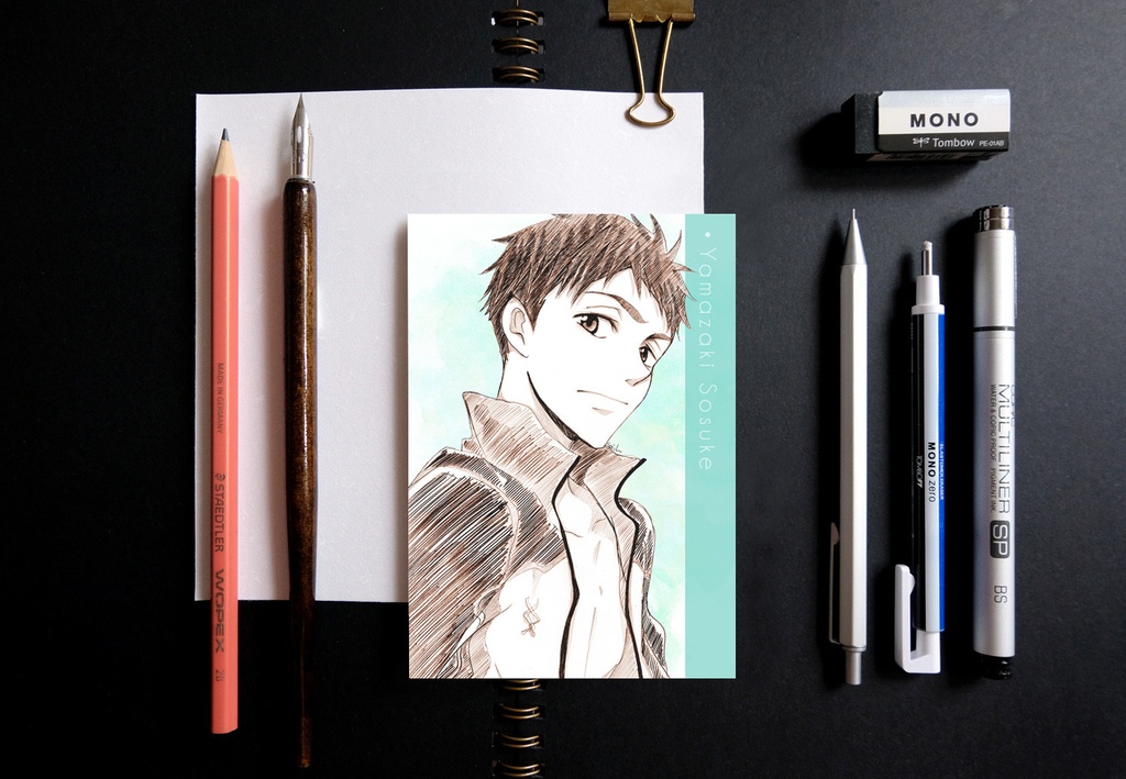 Free! ハイ☆スピード スケッチ風 ポストカード