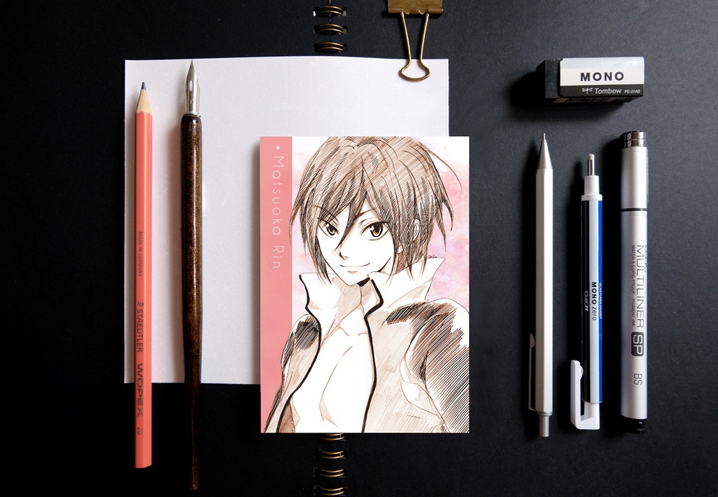 Free! ハイ☆スピード スケッチ風 ポストカード