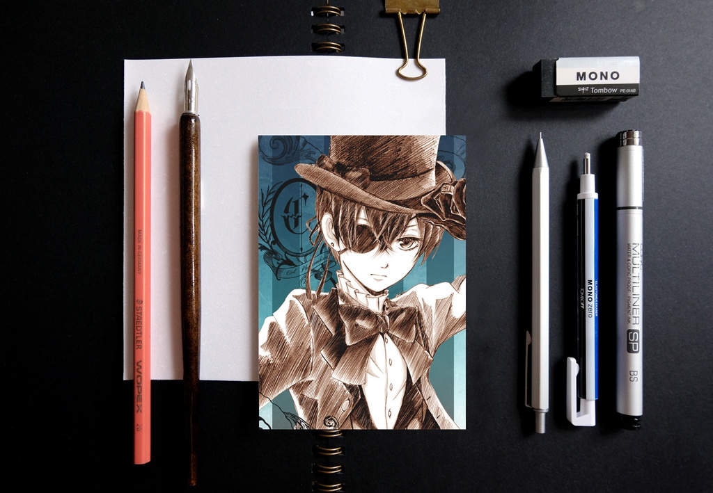 黒執事 スケッチ風 ポストカード