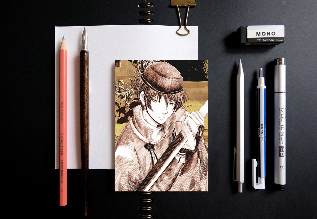 刀剣乱舞 スケッチ風 ポストカード