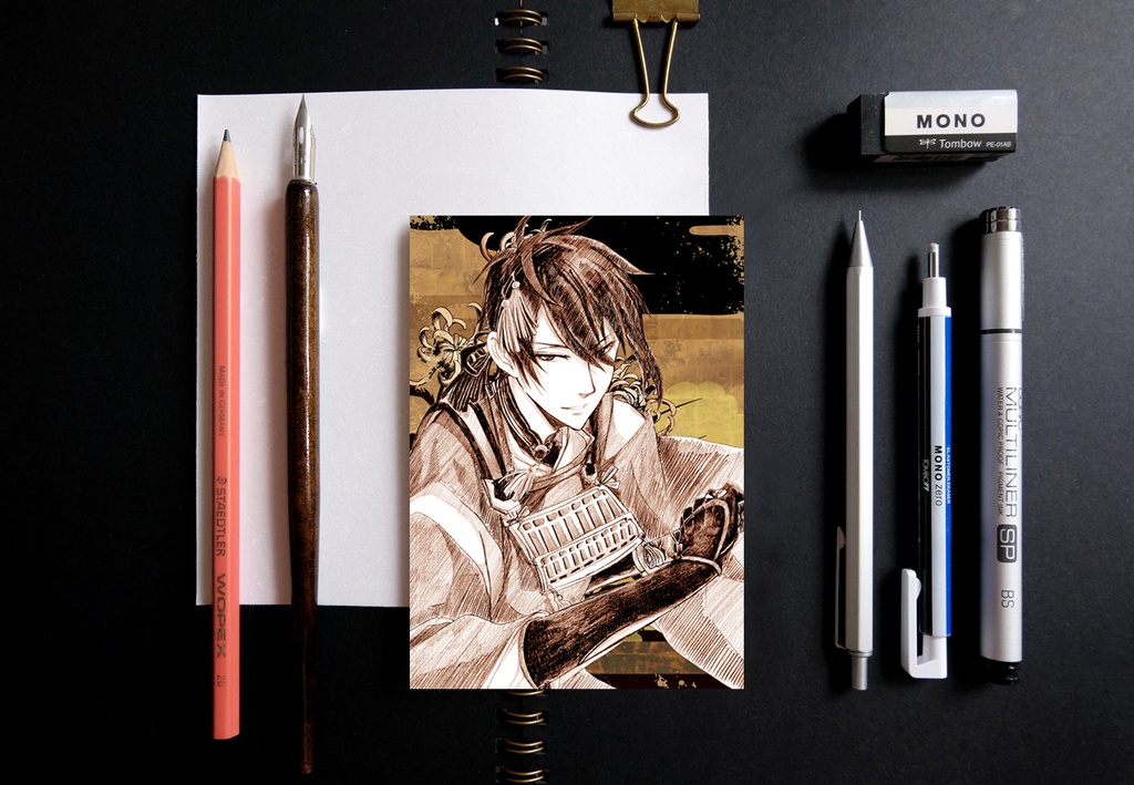 刀剣乱舞 スケッチ風 ポストカード