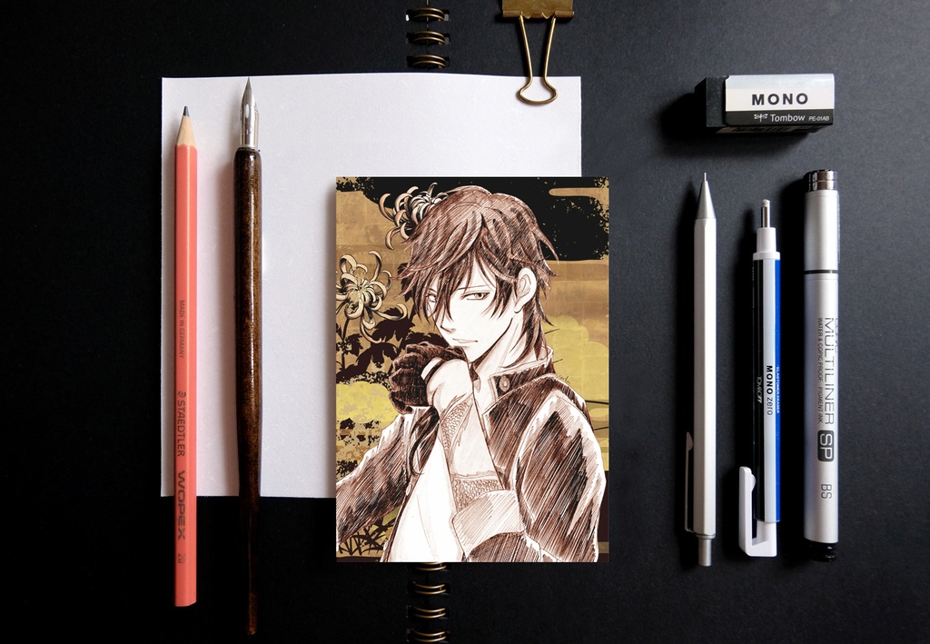 刀剣乱舞 スケッチ風 ポストカード