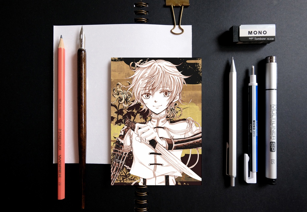 刀剣乱舞 スケッチ風 ポストカード