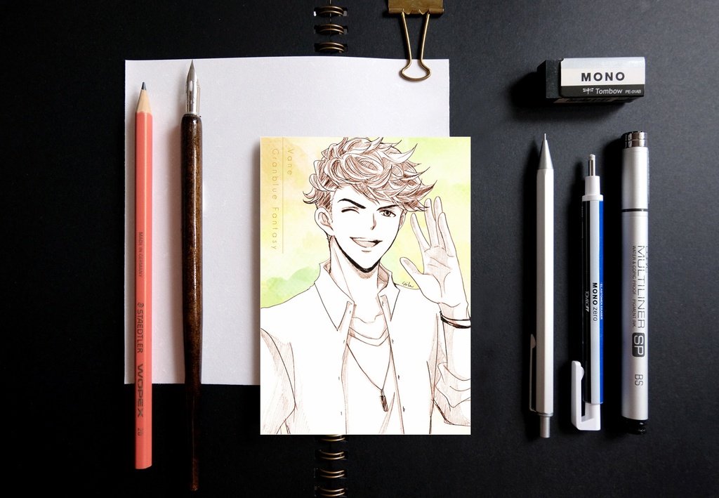 グランブルーファンタジー スケッチ風 ポストカード